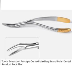 Tooth Extraction Forcep Curved Residual Root Plier